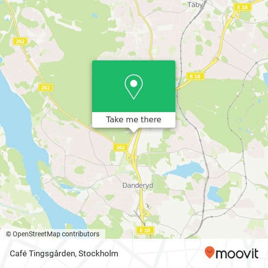 Café Tingsgården, Enebybergsvägen 16 SE-182 36 Danderyd karta