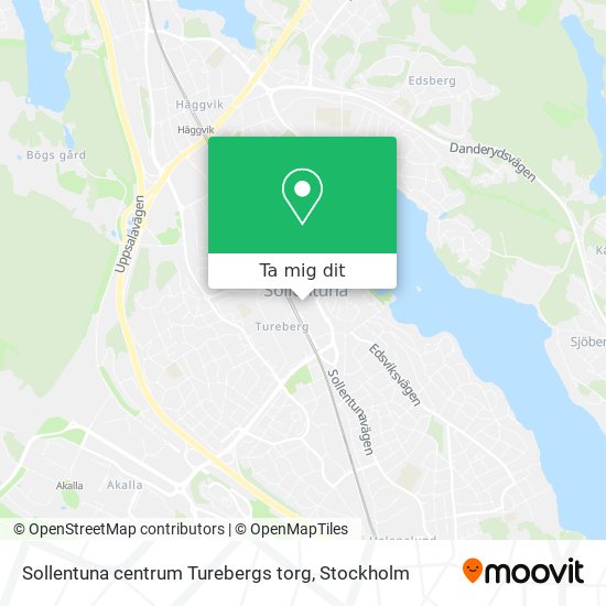 Sollentuna centrum Turebergs torg karta