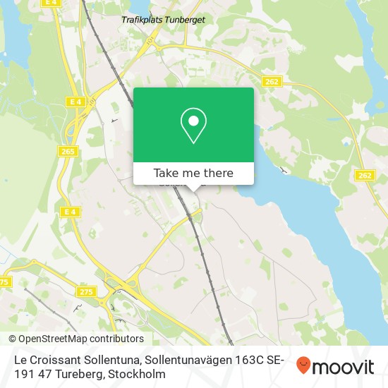 Le Croissant Sollentuna, Sollentunavägen 163C SE-191 47 Tureberg karta