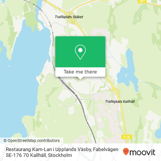 Restaurang Kam-Lan i Upplands Väsby, Fabelvägen SE-176 70 Kallhäll karta