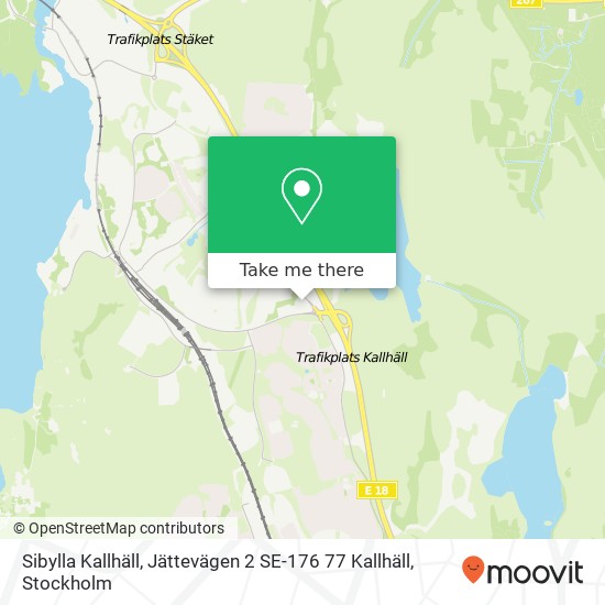 Sibylla Kallhäll, Jättevägen 2 SE-176 77 Kallhäll karta