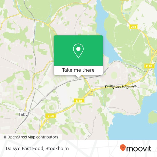 Daisy's Fast Food, Stora Marknadsvägen 2 SE-183 34 Täby karta