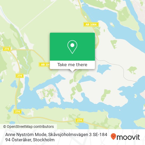 Anne Nyström Mode, Skåvsjöholmsvägen 3 SE-184 94 Österåker karta