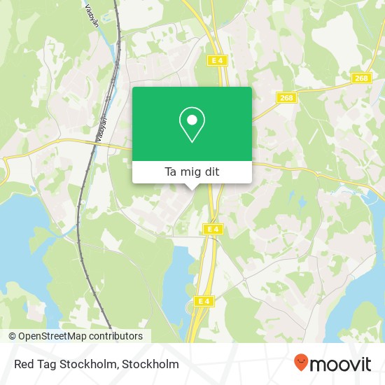 Red Tag Stockholm, Hovslagargatan 52 SE-194 31 Upplands Väsby karta