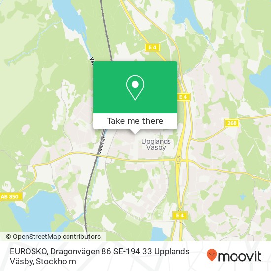 EUROSKO, Dragonvägen 86 SE-194 33 Upplands Väsby karta