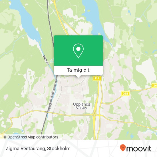 Zigma Restaurang, Hammarbyvägen 16 SE-194 36 Väsby karta