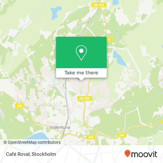 Café Roval, Upplandsvägen 26 SE-186 35 Vallentuna karta