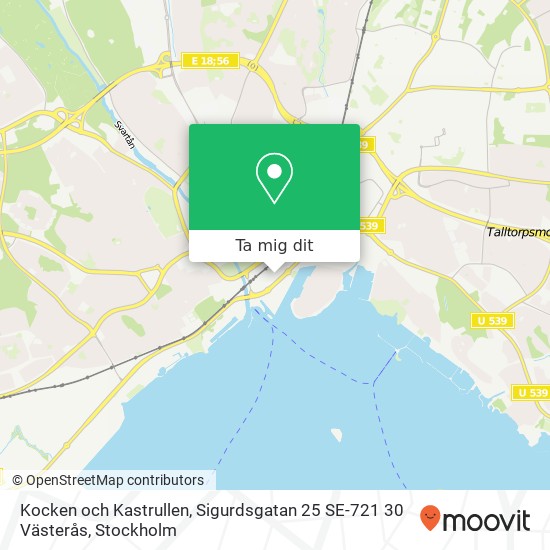 Kocken och Kastrullen, Sigurdsgatan 25 SE-721 30 Västerås karta