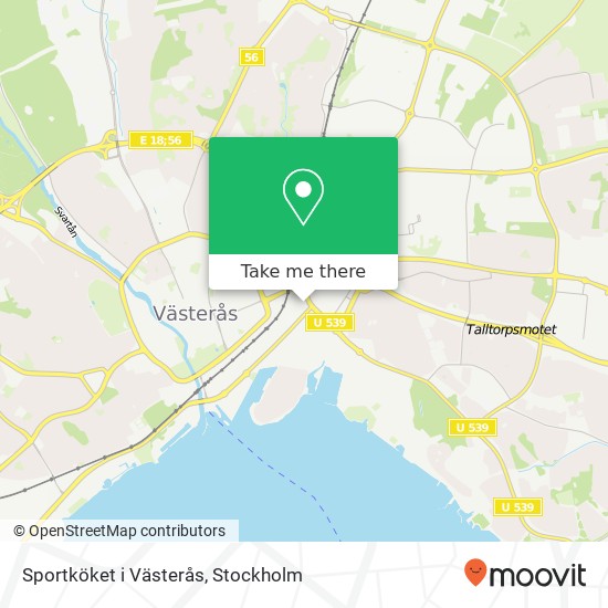 Sportköket i Västerås, Björnövägen 2 SE-721 30 Västerås karta