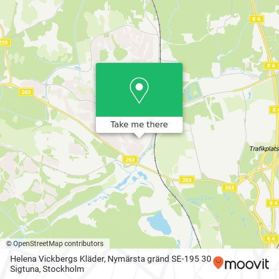 Helena Vickbergs Kläder, Nymärsta gränd SE-195 30 Sigtuna karta