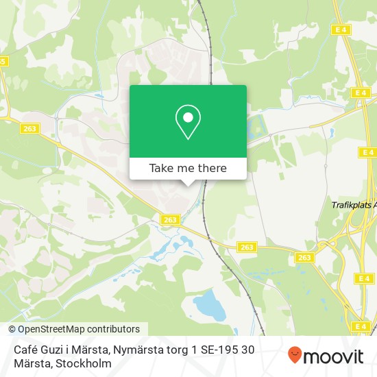 Café Guzi i Märsta, Nymärsta torg 1 SE-195 30 Märsta karta