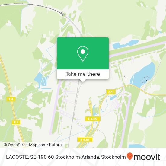 LACOSTE, SE-190 60 Stockholm-Arlanda karta