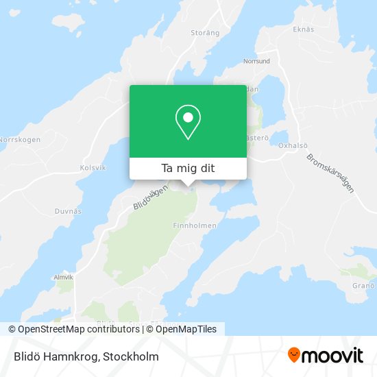 Blidö Hamnkrog karta