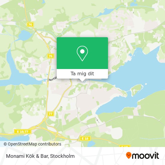 Monami Kök & Bar karta