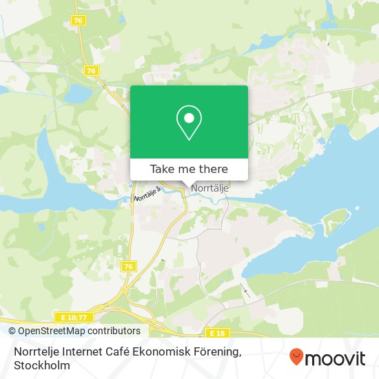 Norrtelje Internet Café Ekonomisk Förening, Hantverkaregatan 20 SE-761 30 Norrtälje karta
