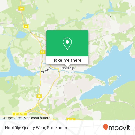 Norrtälje Quality Wear, Stora Brogatan 10 SE-761 30 Norrtälje karta