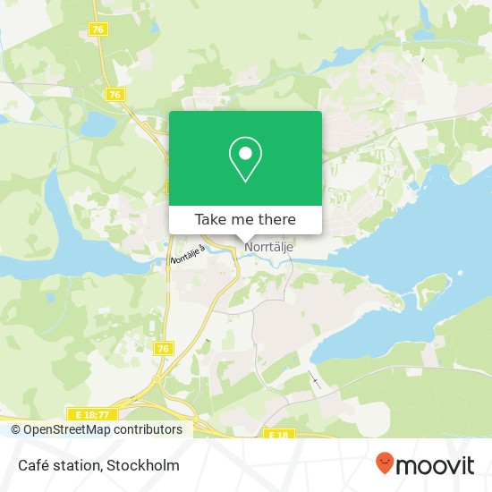 Café station, Hantverkaregatan 18 SE-761 30 Norrtälje karta