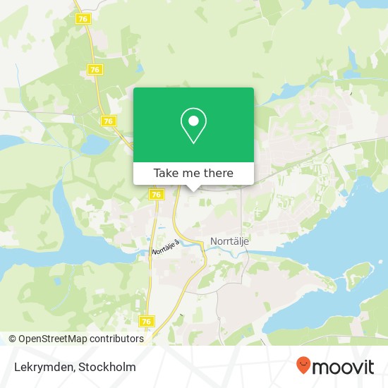 Lekrymden, Baldersgatan 25 SE-761 50 Norrtälje karta