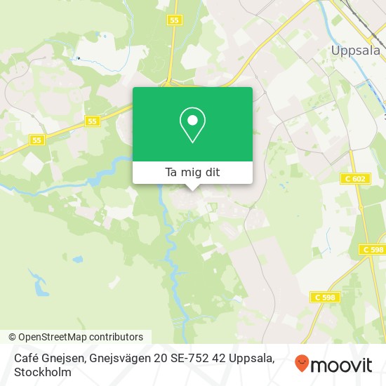 Café Gnejsen, Gnejsvägen 20 SE-752 42 Uppsala karta