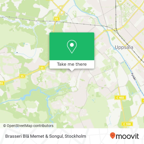 Brasseri Blå Memet & Songul, Vänortsgatan 97 SE-752 64 Uppsala karta