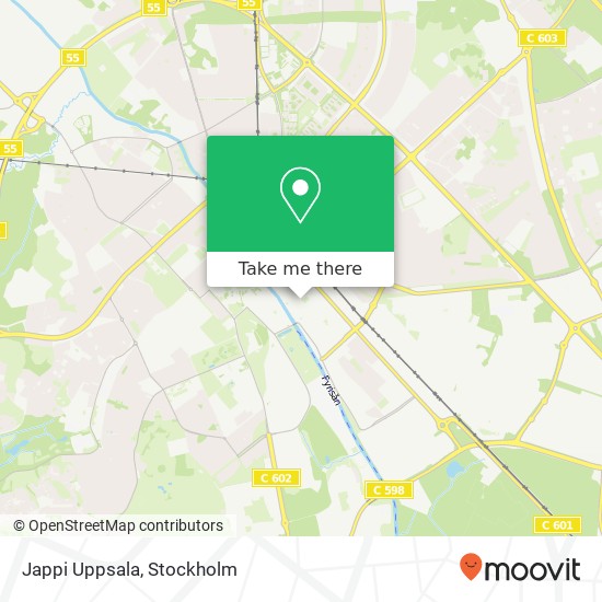 Jappi Uppsala, Kungsängsgatan 20 SE-753 22 Uppsala karta