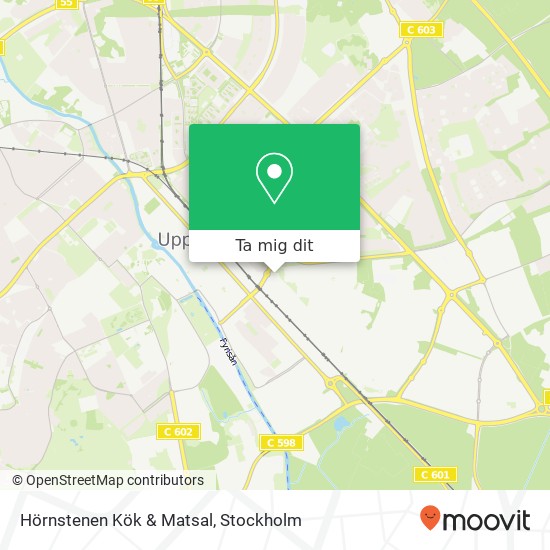 Hörnstenen Kök & Matsal, Alsikegatan 2 SE-753 23 Uppsala karta