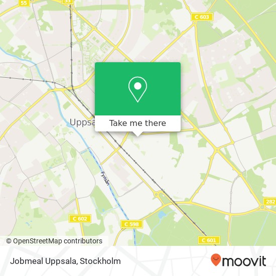 Jobmeal Uppsala, Bergsbrunnagatan SE-753 23 Uppsala karta