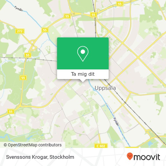 Svenssons Krogar, Sysslomansgatan 15 SE-753 14 Uppsala karta