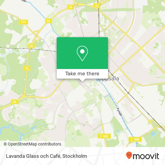 Lavanda Glass och Café, Sankt Johannesgatan 23 SE-753 12 Uppsala karta