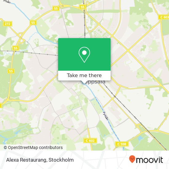 Alexa Restaurang, Fyristorg 4 SE-753 10 Uppsala karta