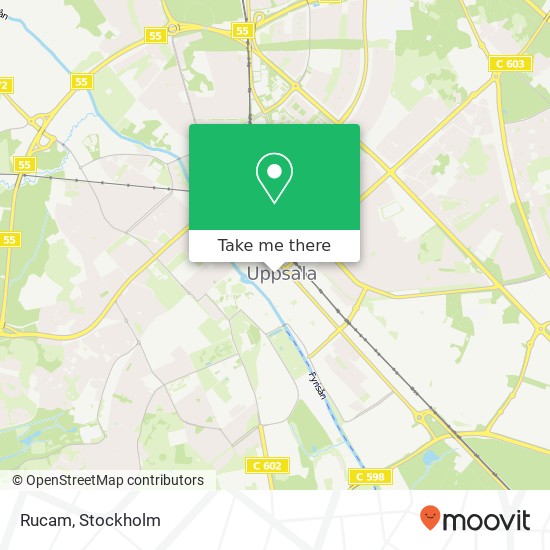 Rucam, Dragarbrunnsgatan 37 SE-753 20 Uppsala karta
