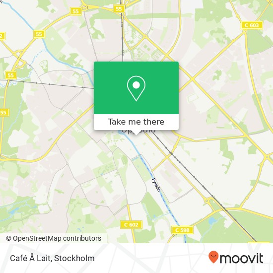 Café Å Lait, Smedsgränd 5 SE-753 20 Uppsala karta