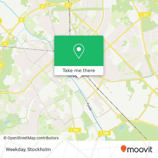 Weekday, Smedsgränd SE-753 20 Uppsala karta