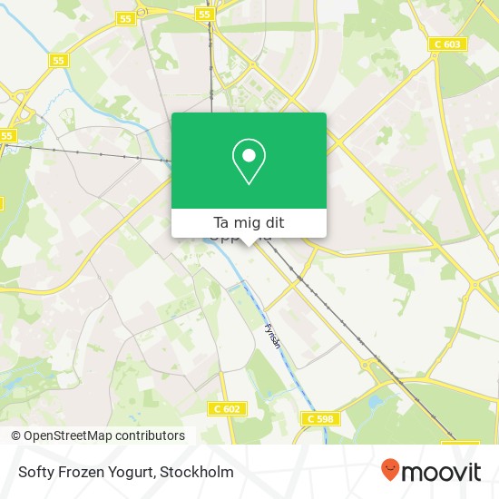 Softy Frozen Yogurt, Dragarbrunnsgatan 50 SE-753 20 Uppsala karta