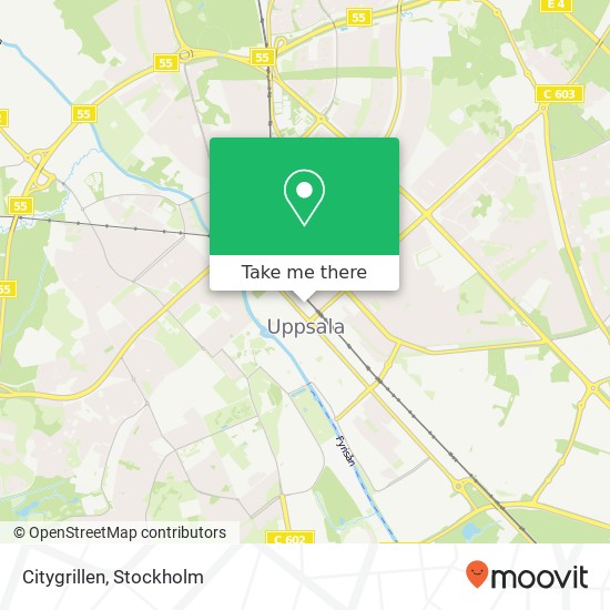 Citygrillen, Sankt Persgatan 20 SE-753 20 Uppsala karta