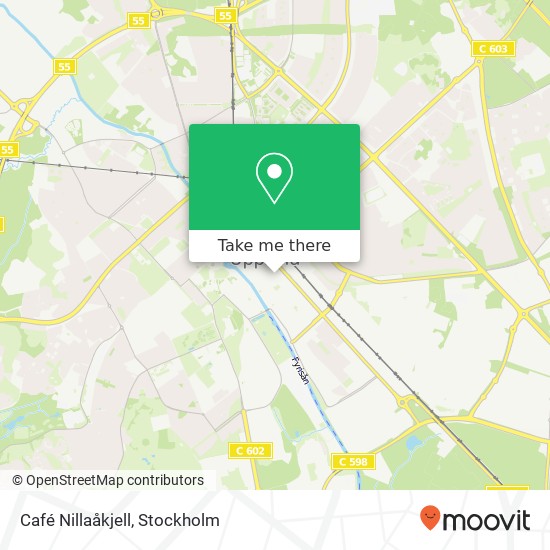 Café Nillaåkjell, Dragarbrunnsgatan 50 SE-753 20 Uppsala karta