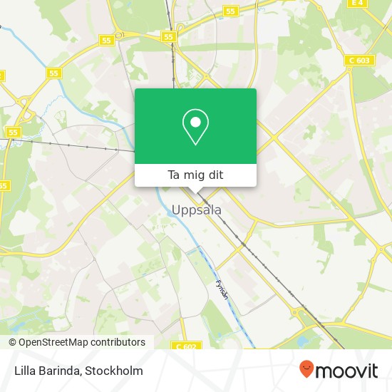 Lilla Barinda, Sankt Persgatan 20 SE-753 20 Uppsala karta