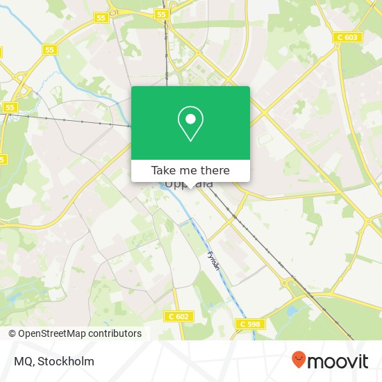 MQ, Dragarbrunnsgatan 43 SE-753 20 Uppsala karta