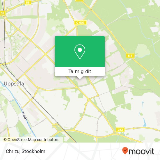 Chrizu, Väpplinggatan 10 SE-754 37 Uppsala karta