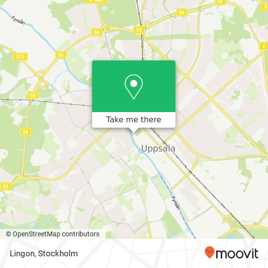 Lingon, Svartbäcksgatan 30 SE-753 32 Uppsala karta