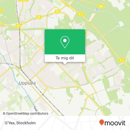 O'Yes, Årstagatan 25 SE-754 34 Uppsala karta