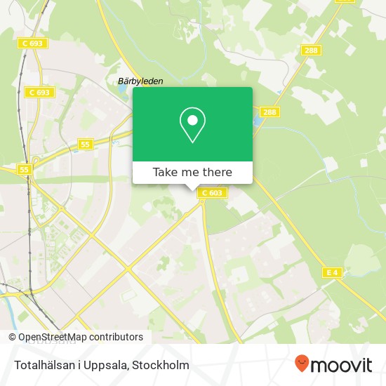 Totalhälsan i Uppsala karta
