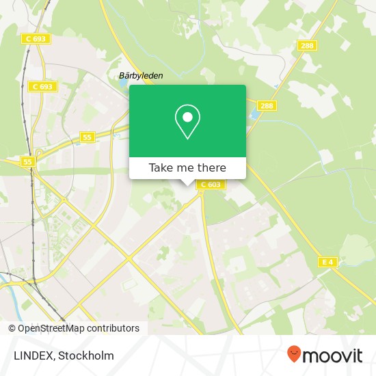 LINDEX, SE-754 45 Uppsala karta