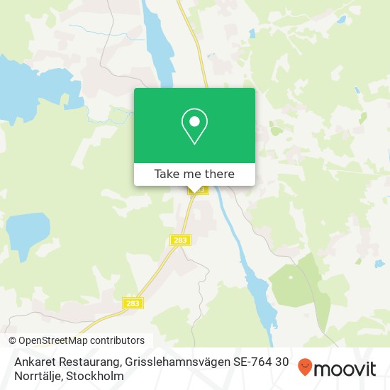 Ankaret Restaurang, Grisslehamnsvägen SE-764 30 Norrtälje karta