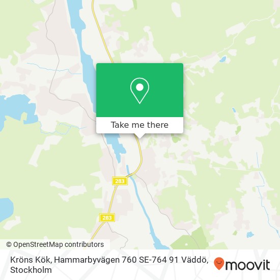 Kröns Kök, Hammarbyvägen 760 SE-764 91 Väddö karta