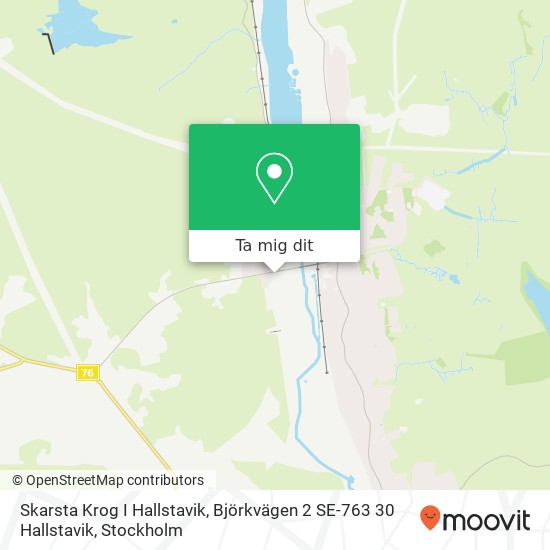 Skarsta Krog I Hallstavik, Björkvägen 2 SE-763 30 Hallstavik karta