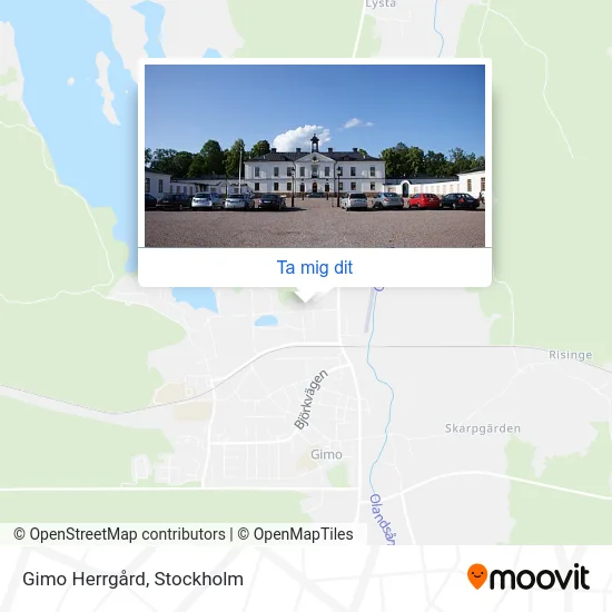 Gimo Herrgård karta