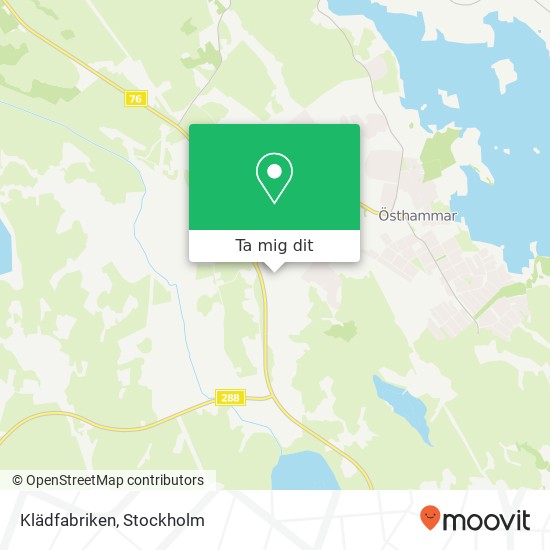 Klädfabriken, Fabriksvägen 8 SE-742 34 Östhammar karta