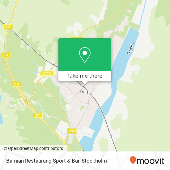 Bamian Restaurang Sport & Bar, Norra Esplanaden SE-815 41 Tierp karta