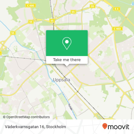 Väderkvarnsgatan 16 karta
